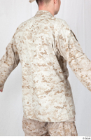  Photos Army Man in Camouflage uniform 13 21th century Army Desert uniform jacket upper body 0007.jpg